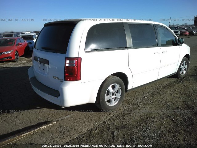 1D8HN44E69B504329 - 2009 DODGE GRAND CARAVAN SE WHITE photo 4