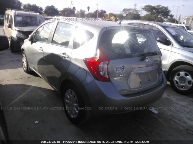 3N1CE2CP0EL419725 - 2014 NISSAN VERSA NOTE S/S PLUS/SV/SL GRAY photo 3