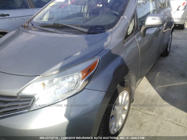 3N1CE2CP0EL419725 - 2014 NISSAN VERSA NOTE S/S PLUS/SV/SL GRAY photo 6