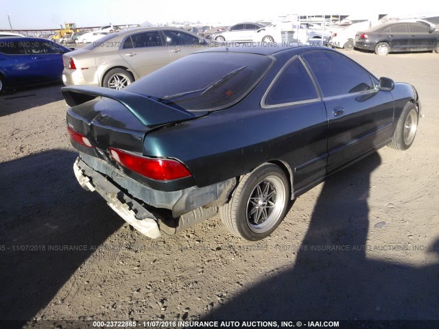 JH4DC4348WS004856 - 1998 ACURA INTEGRA RS GREEN photo 4