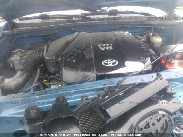 5TELU42N48Z552601 - 2008 TOYOTA TACOMA DOUBLE CAB 蓝色 照片 10
