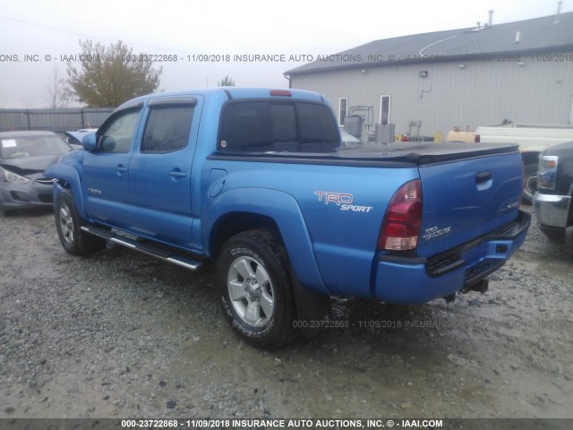 5TELU42N48Z552601 - 2008 TOYOTA TACOMA DOUBLE CAB 蓝色 照片 3