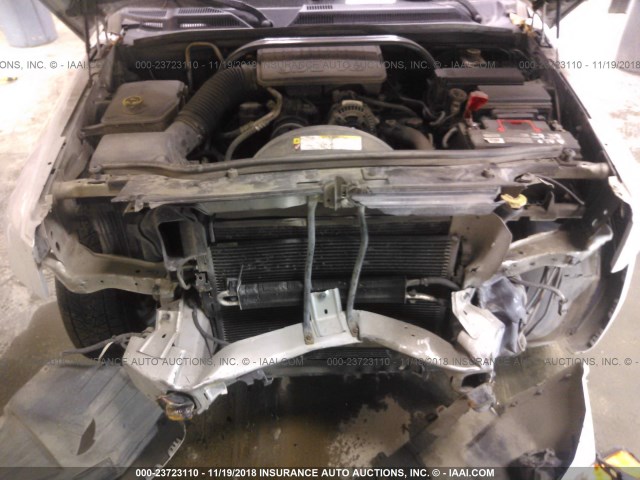 1J8HG48K17C633894 - 2007 JEEP COMMANDER SILVER photo 10