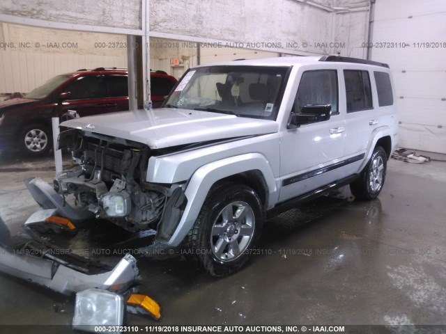 1J8HG48K17C633894 - 2007 JEEP COMMANDER SILVER photo 2
