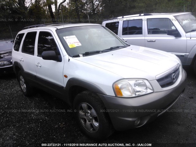 4F2CZ06193KM52606 - 2003 MAZDA TRIBUTE ES WHITE photo 1