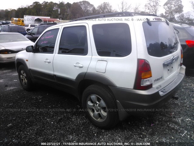 4F2CZ06193KM52606 - 2003 MAZDA TRIBUTE ES WHITE photo 3