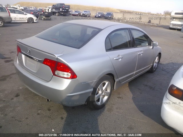 2HGFA1F67BH543645 - 2011 HONDA CIVIC LX-S SILVER photo 4