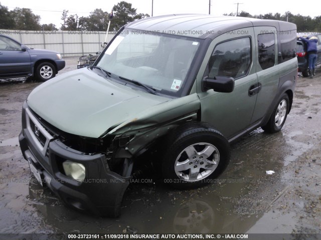 5J6YH18503L021123 - 2003 HONDA ELEMENT EX GREEN photo 2