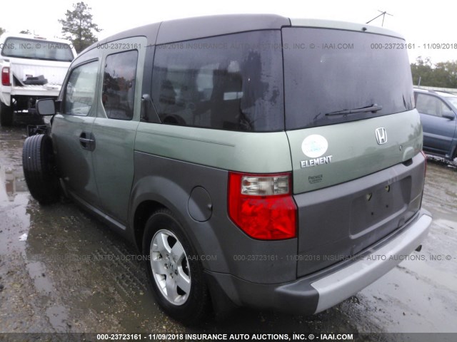 5J6YH18503L021123 - 2003 HONDA ELEMENT EX GREEN photo 3