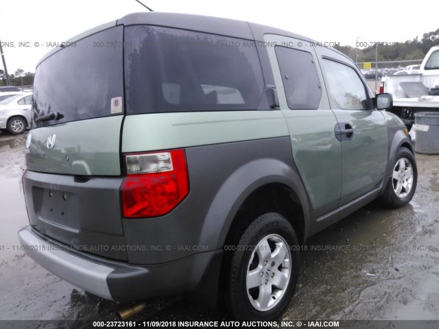 5J6YH18503L021123 - 2003 HONDA ELEMENT EX GREEN photo 4