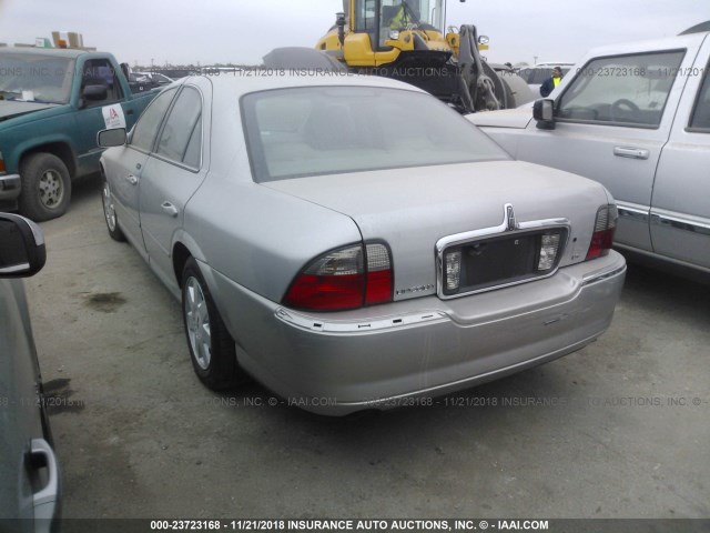 1LNHM86SX4Y651962 - 2004 LINCOLN LS SILVER photo 3