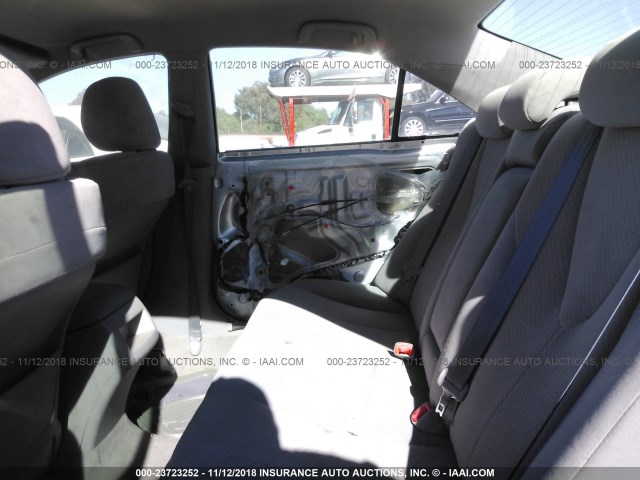 4T4BE46K88R017497 - 2008 TOYOTA CAMRY CE/LE/XLE/SE SILVER photo 8