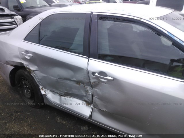 4T4BF1FK4DR283105 - 2013 TOYOTA CAMRY L/SE/LE/XLE SILVER photo 6
