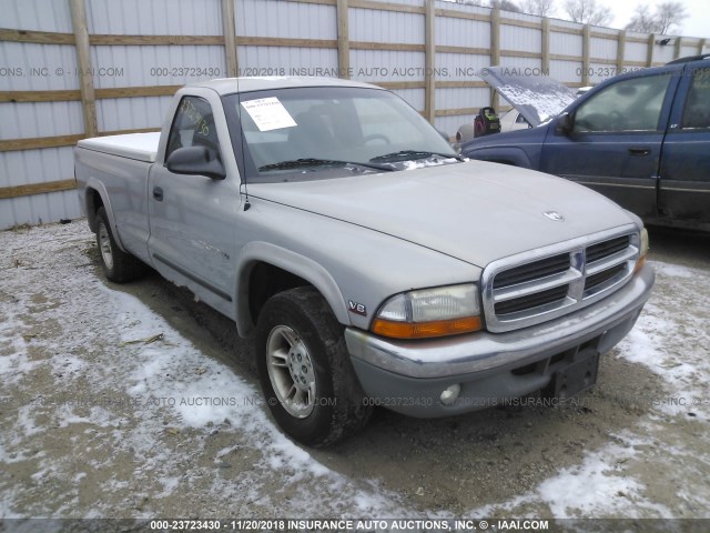 1B7FL26Y3XS248042 - 1999 DODGE DAKOTA SILVER photo 1