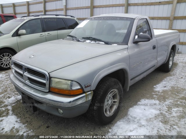 1B7FL26Y3XS248042 - 1999 DODGE DAKOTA SILVER photo 6