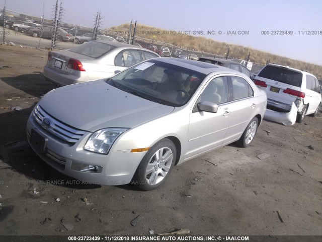 3FAHP08Z59R101426 - 2009 FORD FUSION SEL SILVER photo 2