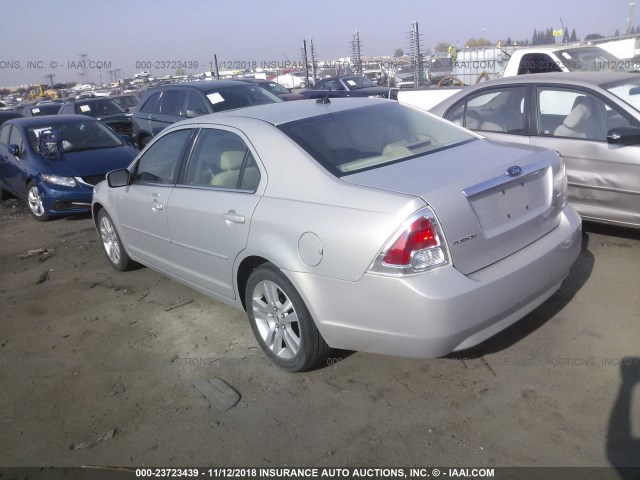 3FAHP08Z59R101426 - 2009 FORD FUSION SEL SILVER photo 3