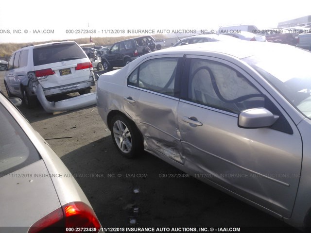 3FAHP08Z59R101426 - 2009 FORD FUSION SEL SILVER photo 6