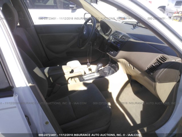 2HGES16375H548167 - 2005 HONDA CIVIC DX VP Ağ foto 5