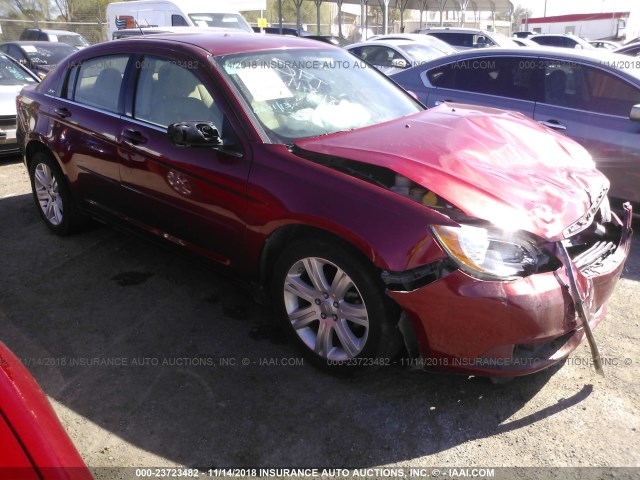 1C3CCBAB1CN207928 - 2012 CHRYSLER 200 LX RED photo 1