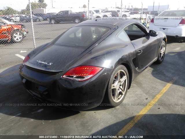 WP0AB2A80AU780106 - 2010 PORSCHE CAYMAN S BLACK photo 4