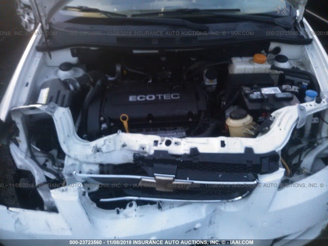 KL1TD5DE5BB232726 - 2011 CHEVROLET AVEO LS/LT თეთრი ფოტო 10