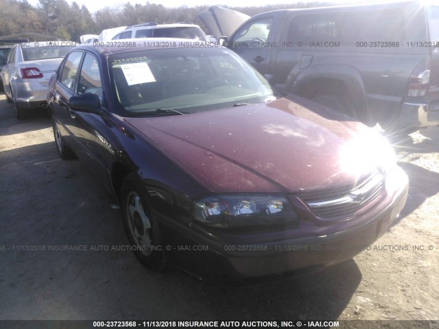 2G1WH55K619286348 - 2001 CHEVROLET IMPALA LS წითელი ფოტო 1