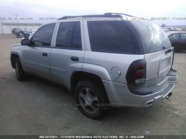 1GNDT13S972185327 - 2007 CHEVROLET TRAILBLAZER LS/LT SILVER photo 3