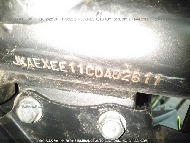 JKAEXEE11CDA02611 - 2012 KAWASAKI EX650 EC GREEN photo 10