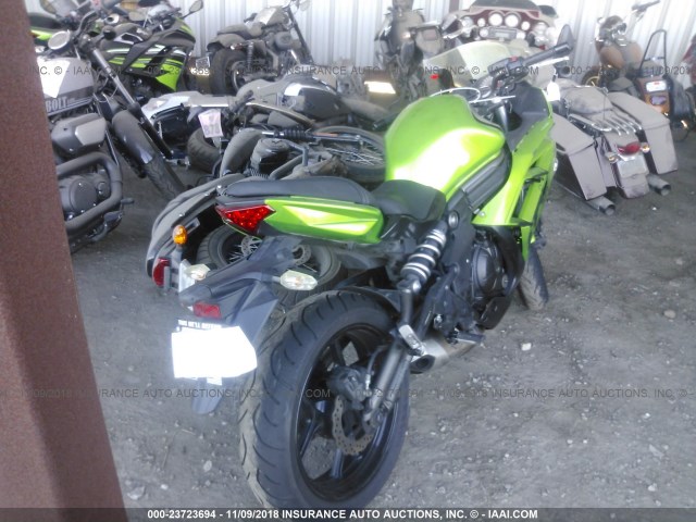 JKAEXEE11CDA02611 - 2012 KAWASAKI EX650 EC GREEN photo 4