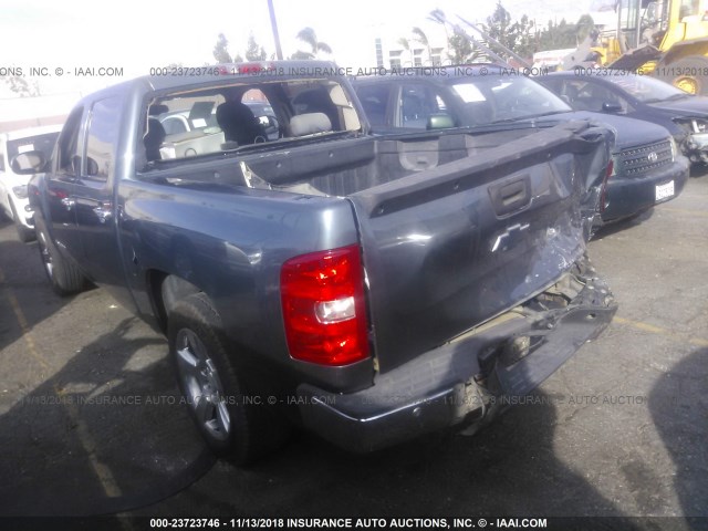 2GCEC13J571501598 - 2007 CHEVROLET SILVERADO C1500 CREW CAB BLUE photo 3