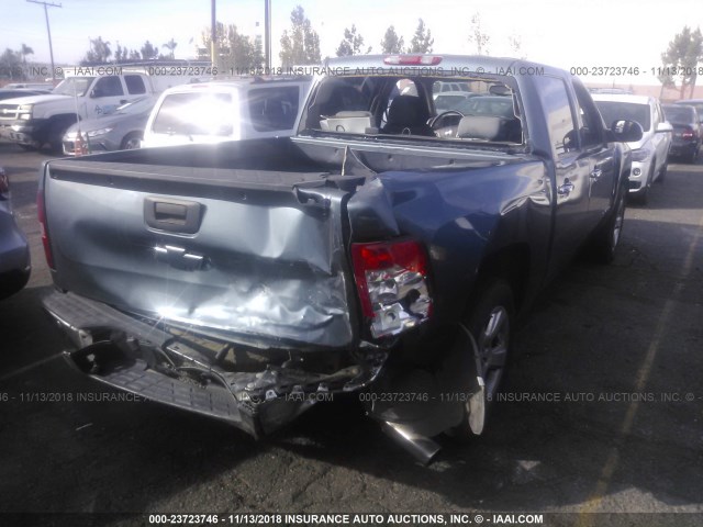 2GCEC13J571501598 - 2007 CHEVROLET SILVERADO C1500 CREW CAB BLUE photo 4