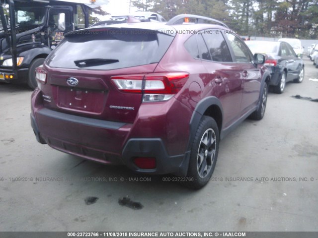 JF2GTABC5JH223237 - 2018 SUBARU CROSSTREK PREMIUM RED photo 4