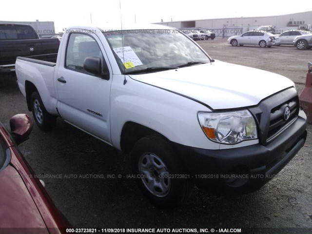 5TENX22N77Z454634 - 2007 TOYOTA TACOMA WHITE photo 1