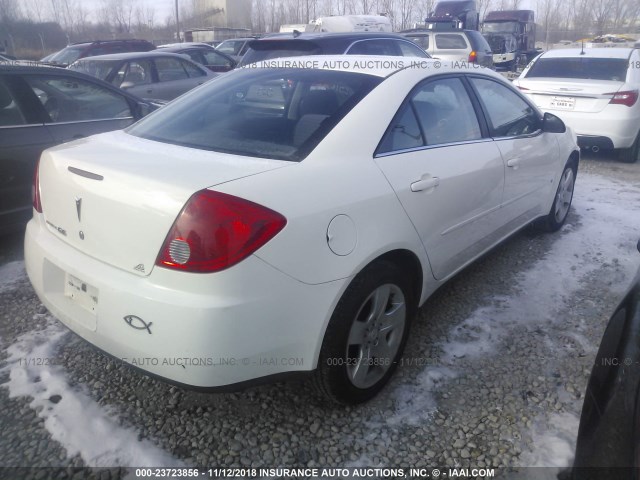 1G2ZG57B084202305 - 2008 PONTIAC G6 SE WHITE photo 4