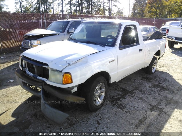 1FTYR10U25PA66968 - 2005 FORD RANGER WHITE photo 2