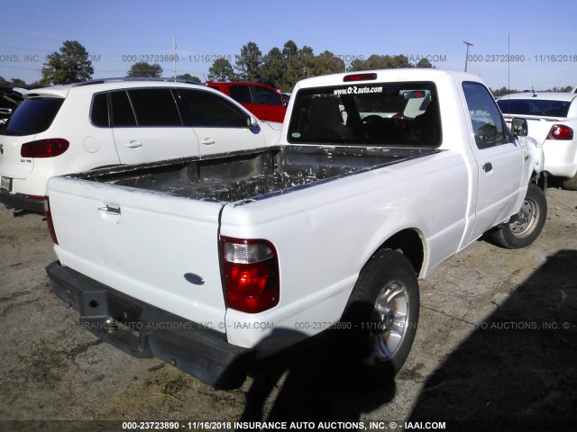 1FTYR10U25PA66968 - 2005 FORD RANGER WHITE photo 4