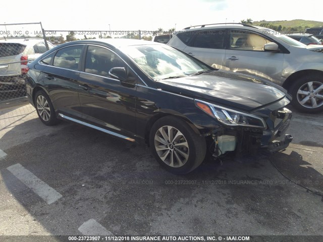 5NPE34AF2FH104122 - 2015 HYUNDAI SONATA SPORT/LIMITED BLACK photo 1