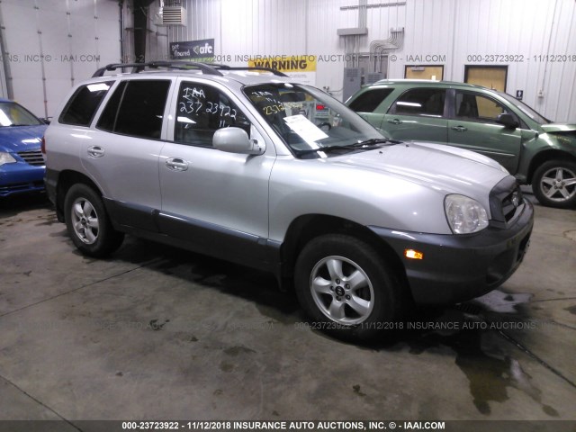 KM8SC73E35U965561 - 2005 HYUNDAI SANTA FE GLS/LX SILVER photo 1