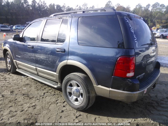 1FMZU74E82UC93437 - 2002 FORD EXPLORER EDDIE BAUER BLUE photo 3