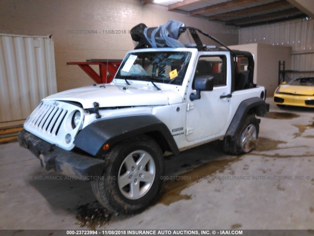 1C4AJWAG3HL716983 - 2017 JEEP WRANGLER SPORT WHITE photo 2