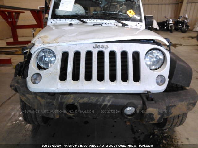 1C4AJWAG3HL716983 - 2017 JEEP WRANGLER SPORT WHITE photo 6