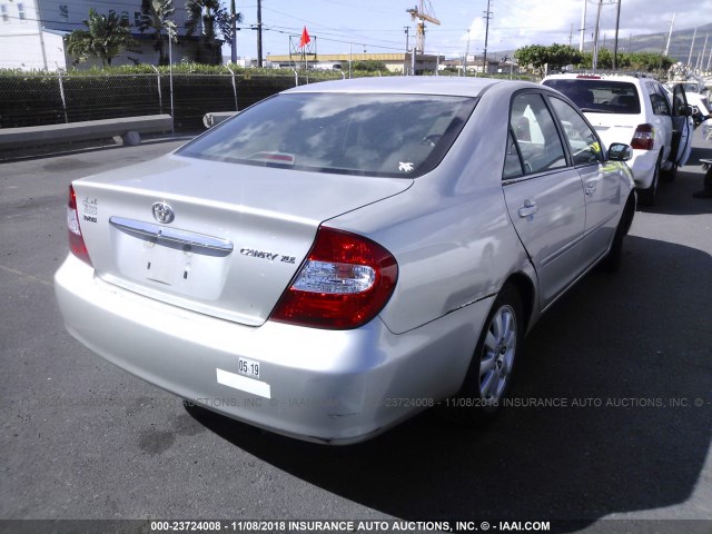 4T1BE30K54U283888 - 2004 TOYOTA CAMRY LE/XLE/SE SILVER photo 4