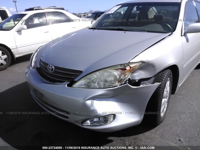 4T1BE30K54U283888 - 2004 TOYOTA CAMRY LE/XLE/SE SILVER photo 6