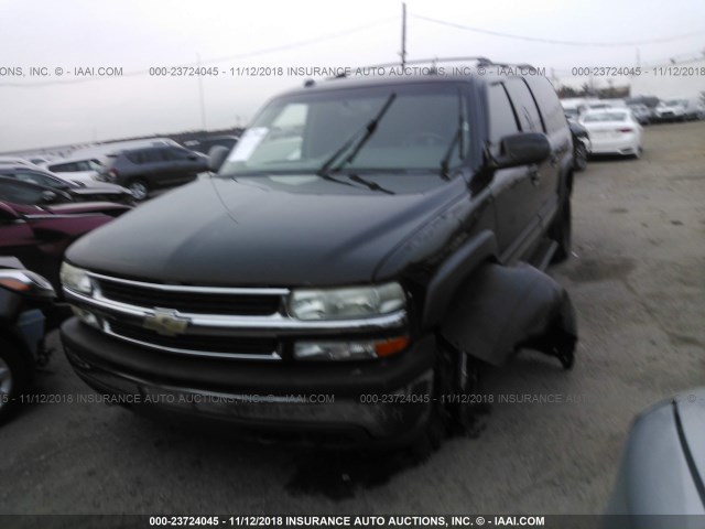 3GNFK16T14G309805 - 2004 CHEVROLET SUBURBAN K1500 BLACK photo 2