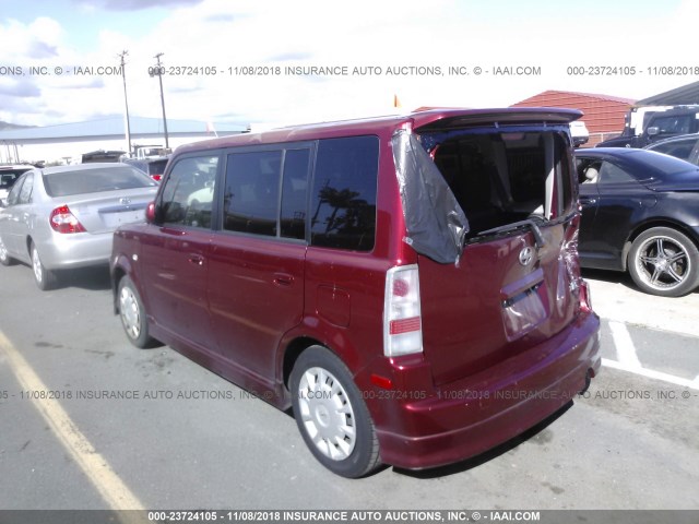 JTLKT334764107133 - 2006 TOYOTA SCION XB წითელი ფოტო 3