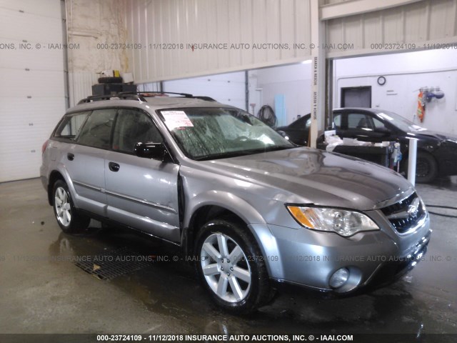 4S4BP61C297318220 - 2009 SUBARU OUTBACK 2.5I SILVER photo 1