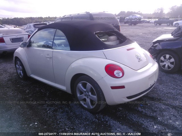 3VWSF31Y16M320279 - 2006 VOLKSWAGEN NEW BEETLE CONVERTIBLE OPTION PACKAG YELLOW photo 3