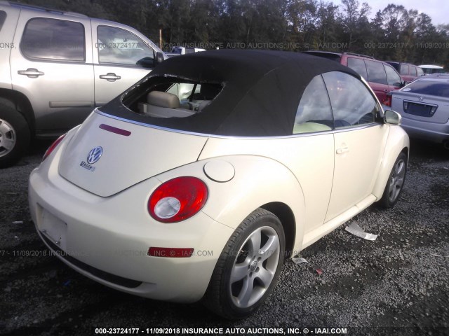 3VWSF31Y16M320279 - 2006 VOLKSWAGEN NEW BEETLE CONVERTIBLE OPTION PACKAG YELLOW photo 4