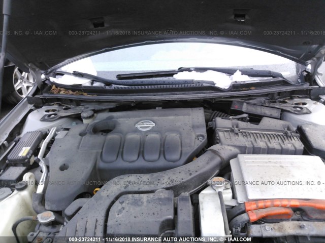 1N4CL21E59C192382 - 2009 NISSAN ALTIMA HYBRID SILVER photo 10